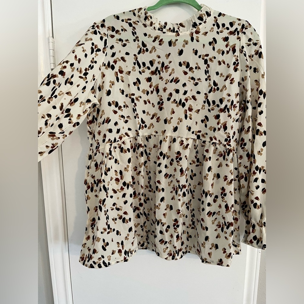 NEW Fall colorful baby doll top size XL